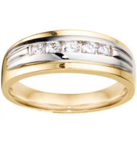 .24 RD DIA GENTS RING5 GRADUATED DIAMONDS