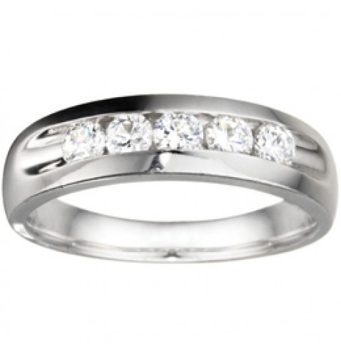 .25 RD DIA GENTS RING   5 ROUND DIAMONDS