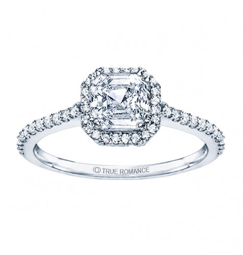 Cushion Cut Halo Diamond Engagement Ring