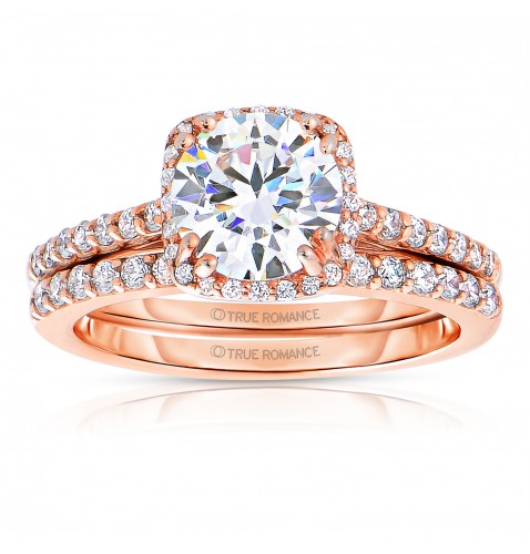 Round Cut Halo Diamond Engagement Ring