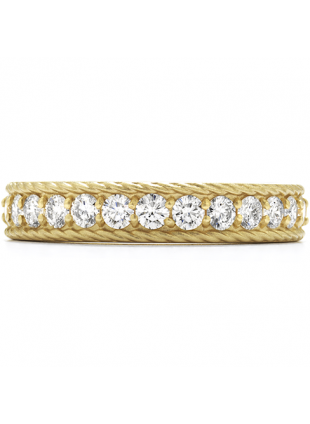 Diamond Bar Braided Band with Satin Finish