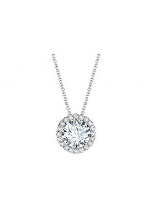 Center of My Universe Halo Diamond Pendant