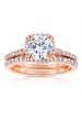 Round Cut Halo Diamond Engagement Ring